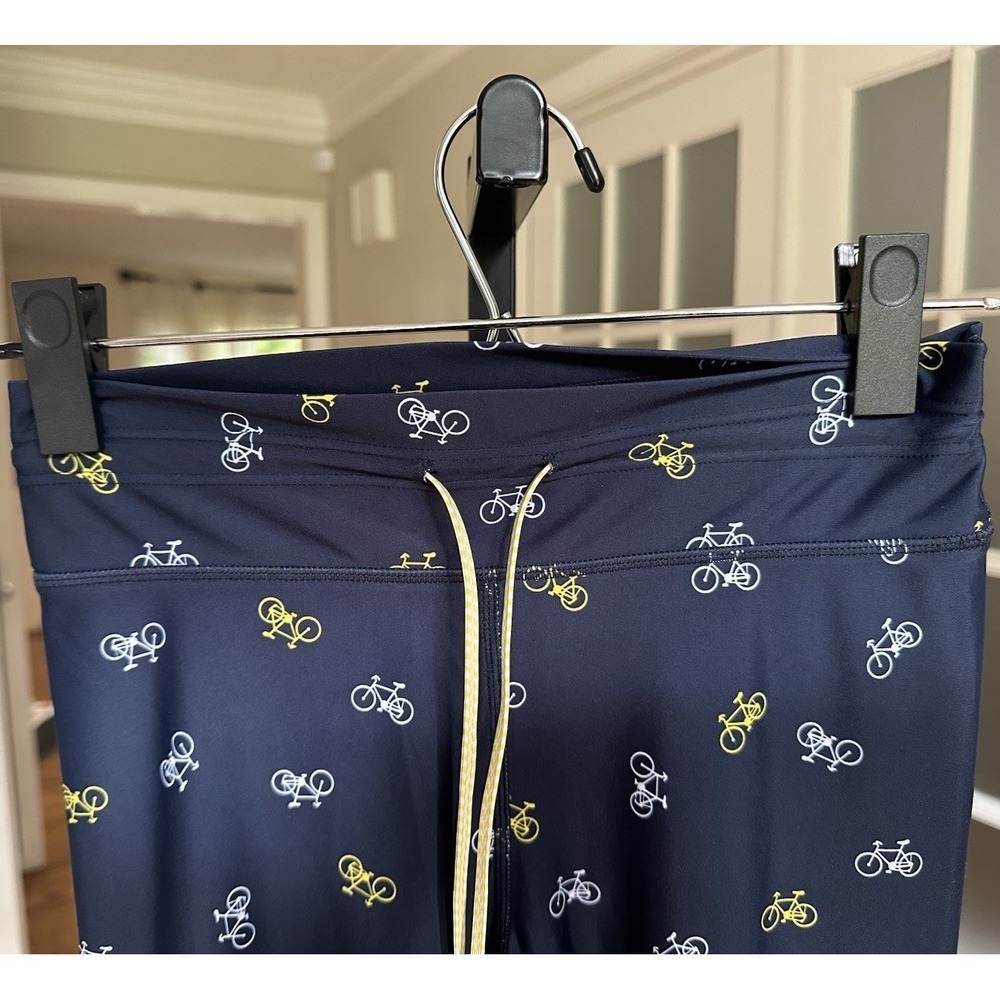 The Upside Navy Bicycle Print Leggings Activewear Pants Yoga Running Women's M - Picture 3 of 9